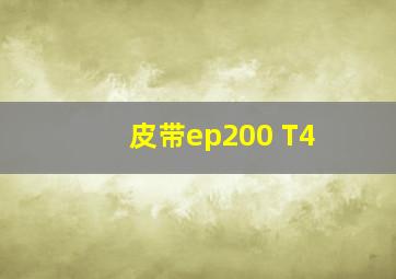 皮带ep200 T4